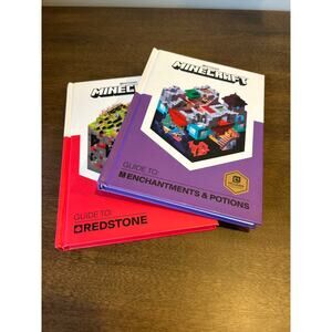 Minecraft Guide to Redstone & Guide to Enchantments & Potions Set of 2 Like new